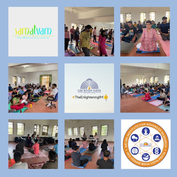 3-Days Session “Experiment on Mindfulness” in collaboration with Sri Sri Institute for Advanced Research