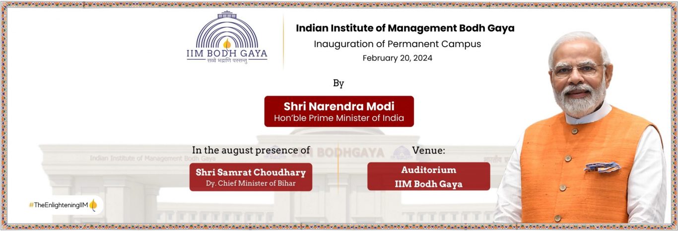 PM Modi Inaugurate IIM Bodh Gaya Campus